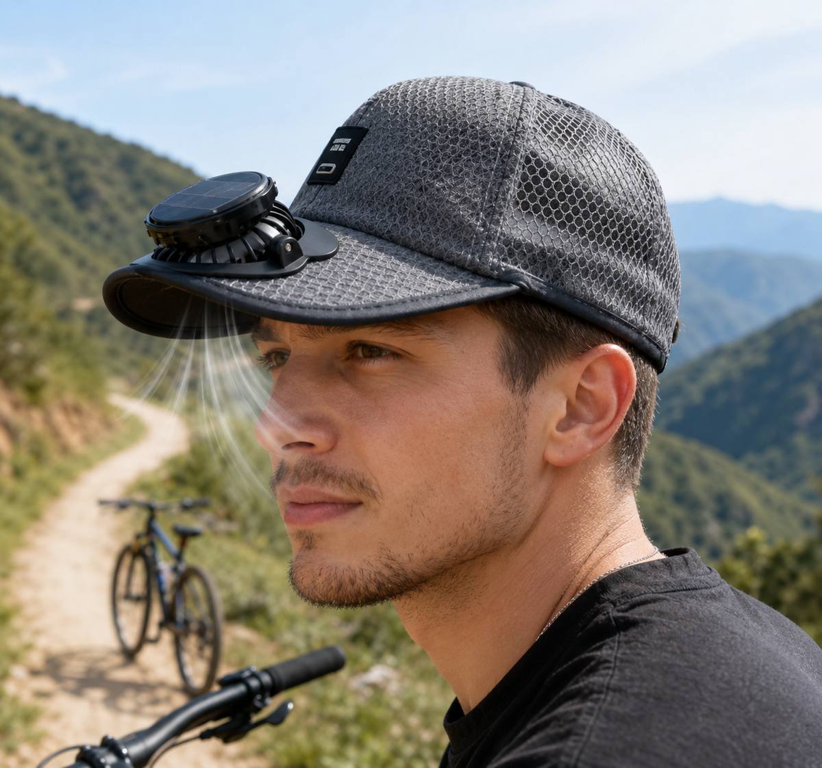 SolarCap™ na rowerze